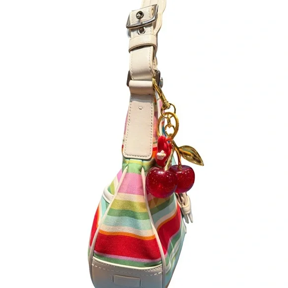 Y2K Coach Striped Large Hobo Bag - Picture 4 of 11